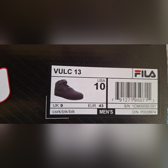 Fila Vulcan 13 Vintage Shoe csrk/blk/blk. VERY RARE. - Picture 4 of 4